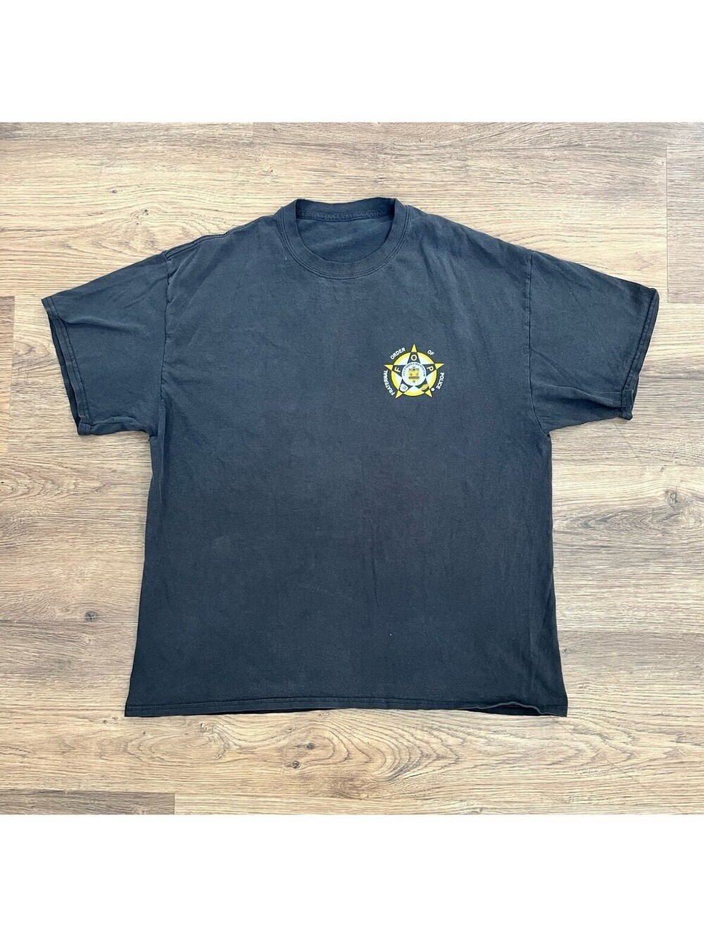 Fraternal Order of Police T-Shirt Mens XL Black